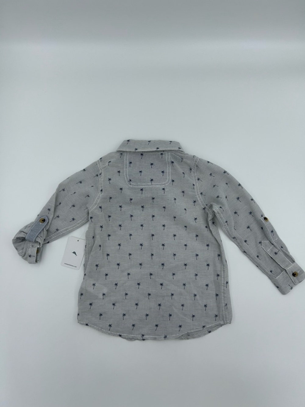 Tommy Bahama Kids Blue Palm-Print Button-Down Shirt 4T NWT - Picture 8 of 9